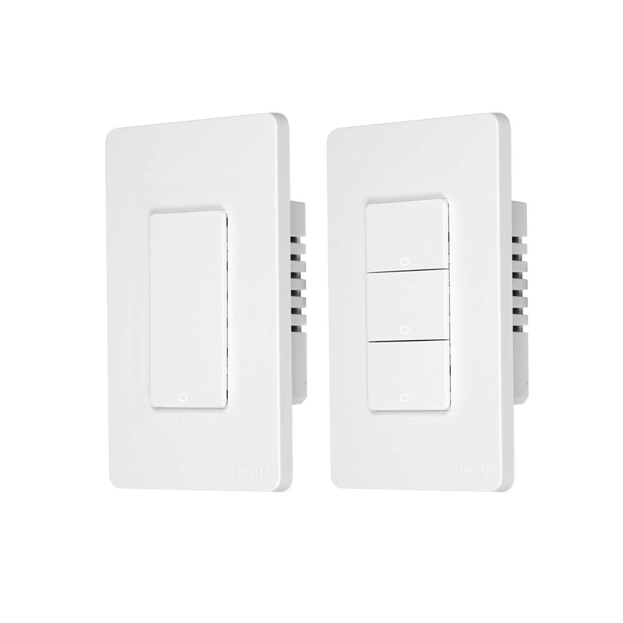 MOES Tuya WiFi Smart Switch US Version 1-4 Gang Outgoing Ground Neutral Wire App Remote Control Work With Alexa Google Home