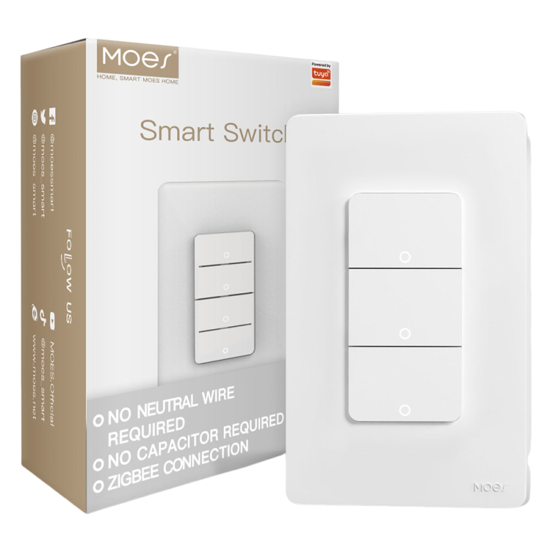 MOES Tuya ZigBee Smart Switch US Version 1-4 Gang 05